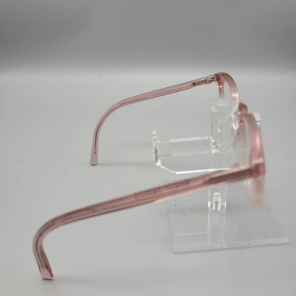Warby Parker Sadie M 625 Pink Translucent Round Eyeglasses Frames 49-20-140